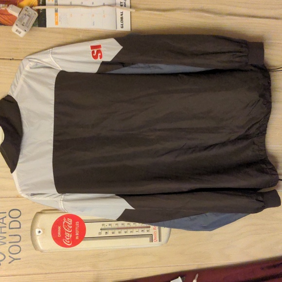 Vintage 1990s Cleveland Brown NFL Windbreaker Jacket Sports Embroidered 2XL Zip - Picture 9 of 10